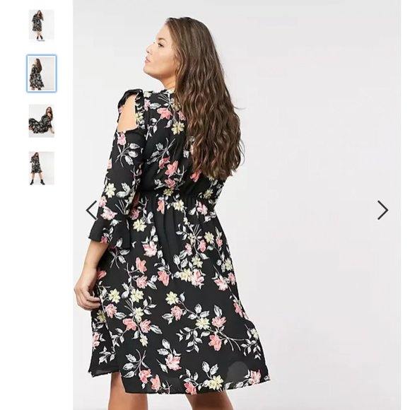 Simply Be wrap dress in print Size UK 24 - Picture 2 of 4